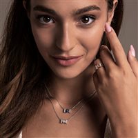 Collana Marcello Pane Donna Letters in Argento Zaffiro CLYL002 - CLYL002